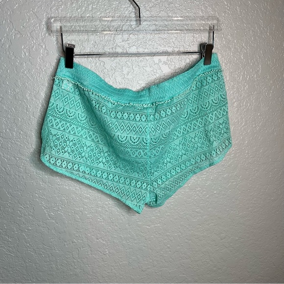 Victoria Secret Blue Bathing Suit Bottom Cover Up Lace Design - Picture 3 of 5